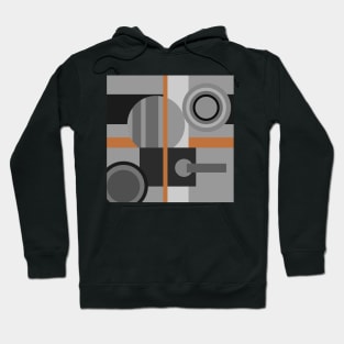 abstract monochrome geometrical pattern Hoodie